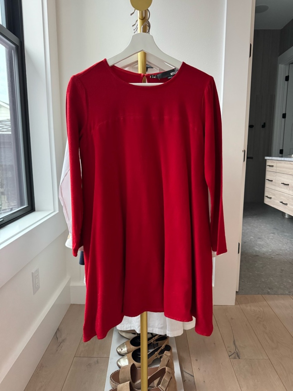 Love Moschino Red flowy mini  Dress